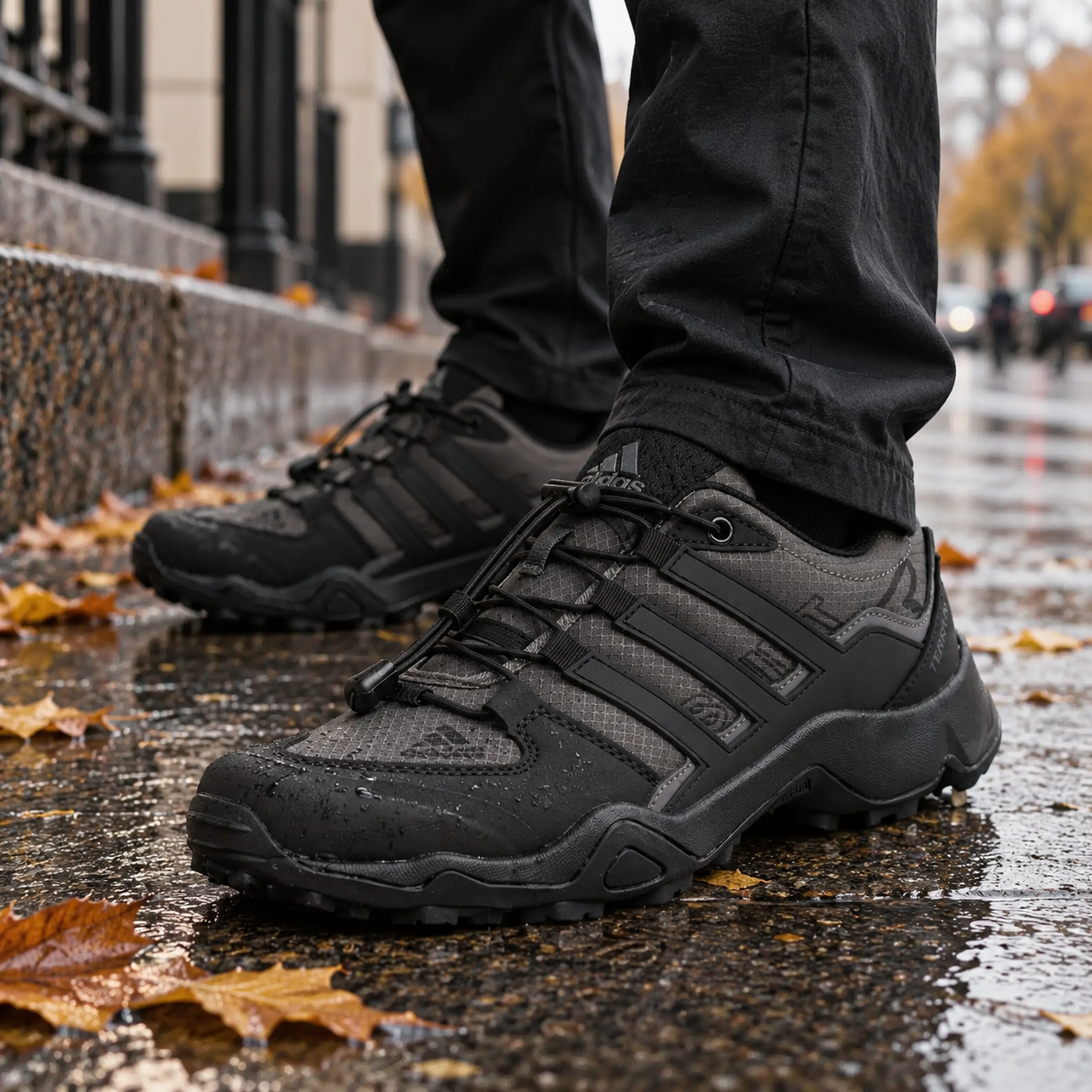 Adidas Terrex Swift R2 GTX — крупный план на ноге